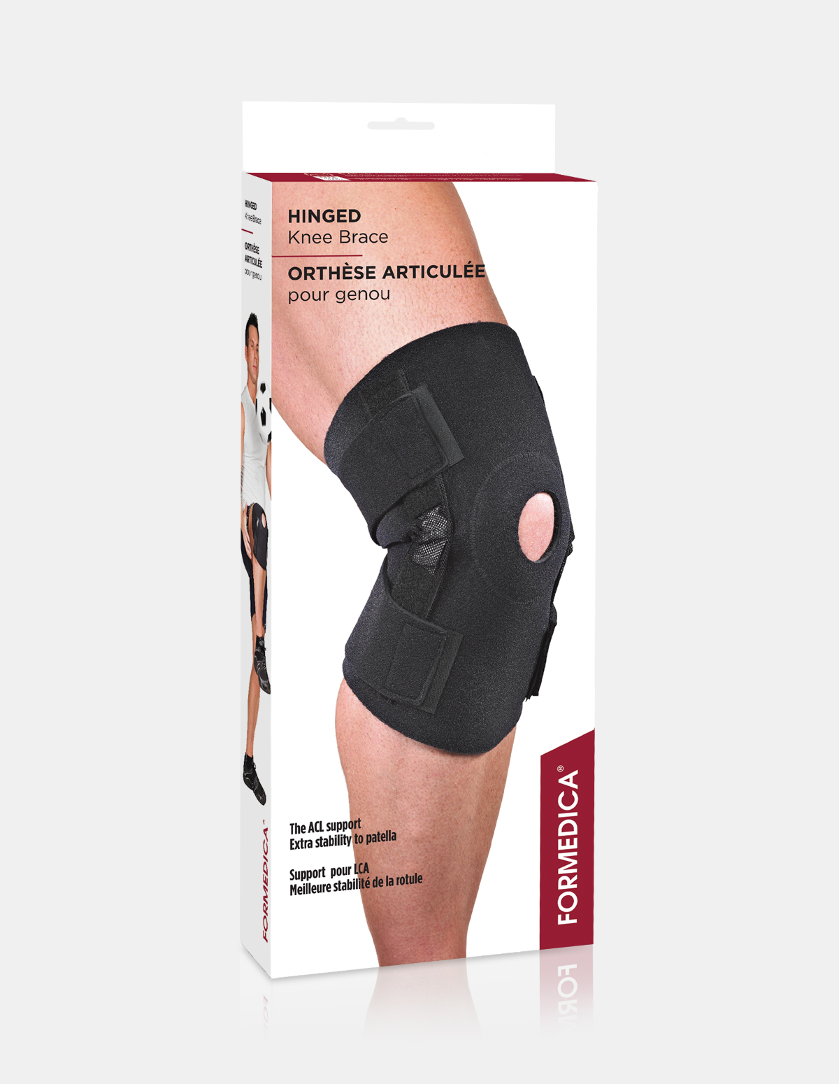 Bande de genou (noire) - Renfort de genou - Genouillère orthopédique pour  ligament