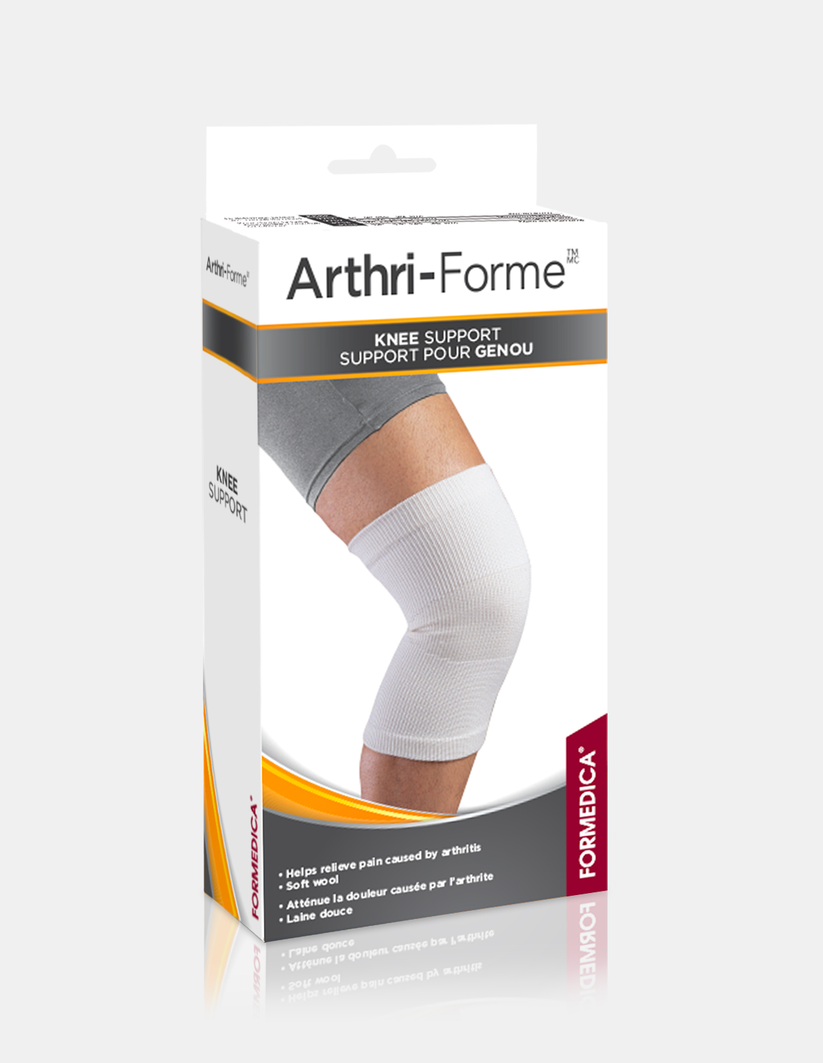 Genouillère élastique pour arthrite arthrose ou instabilité du genou