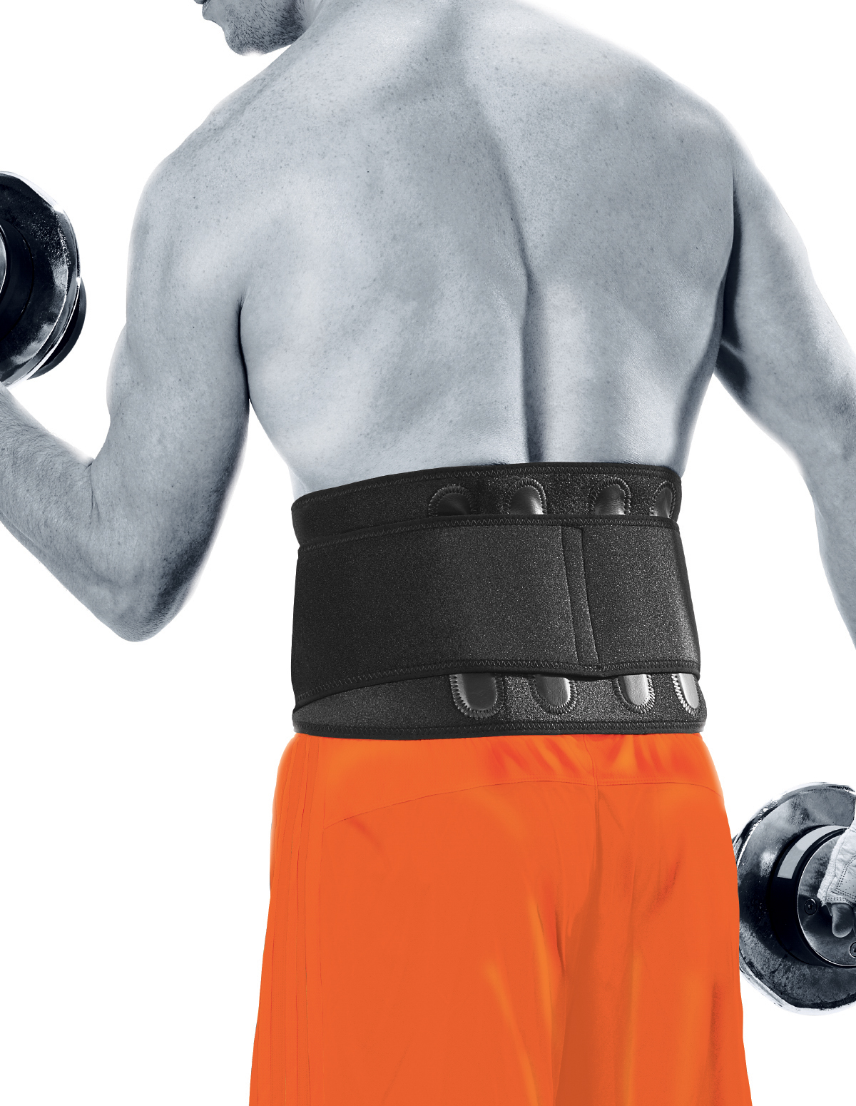 Back Support Belt By For Men Adjustable Velcro Sports Plastic Belt
